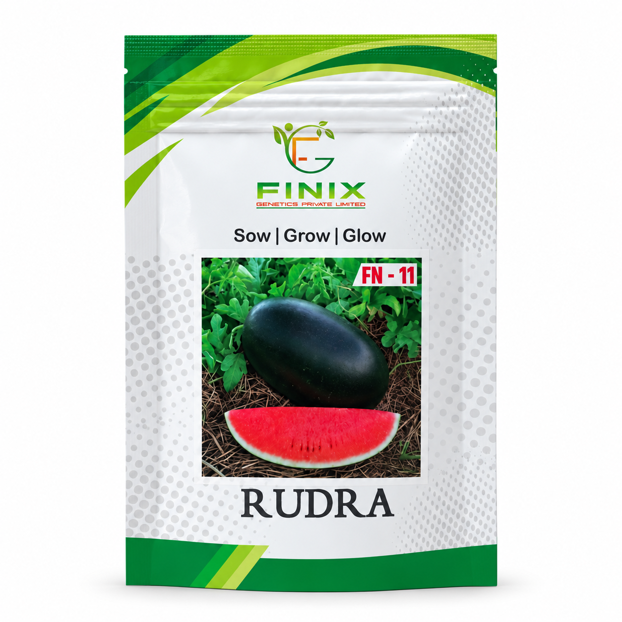 Rudra F1 Hybrid Watermelon Seeds – High Yield Variety by Finix Genetics Pvt Ltd